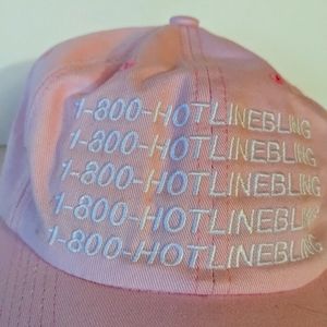 Drake 1-800-HOTLINEBLING adjustable baseball cap